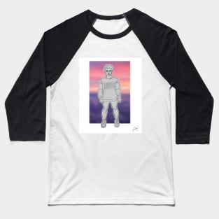 Aesthetic Girl Drawing Baseball T-Shirt